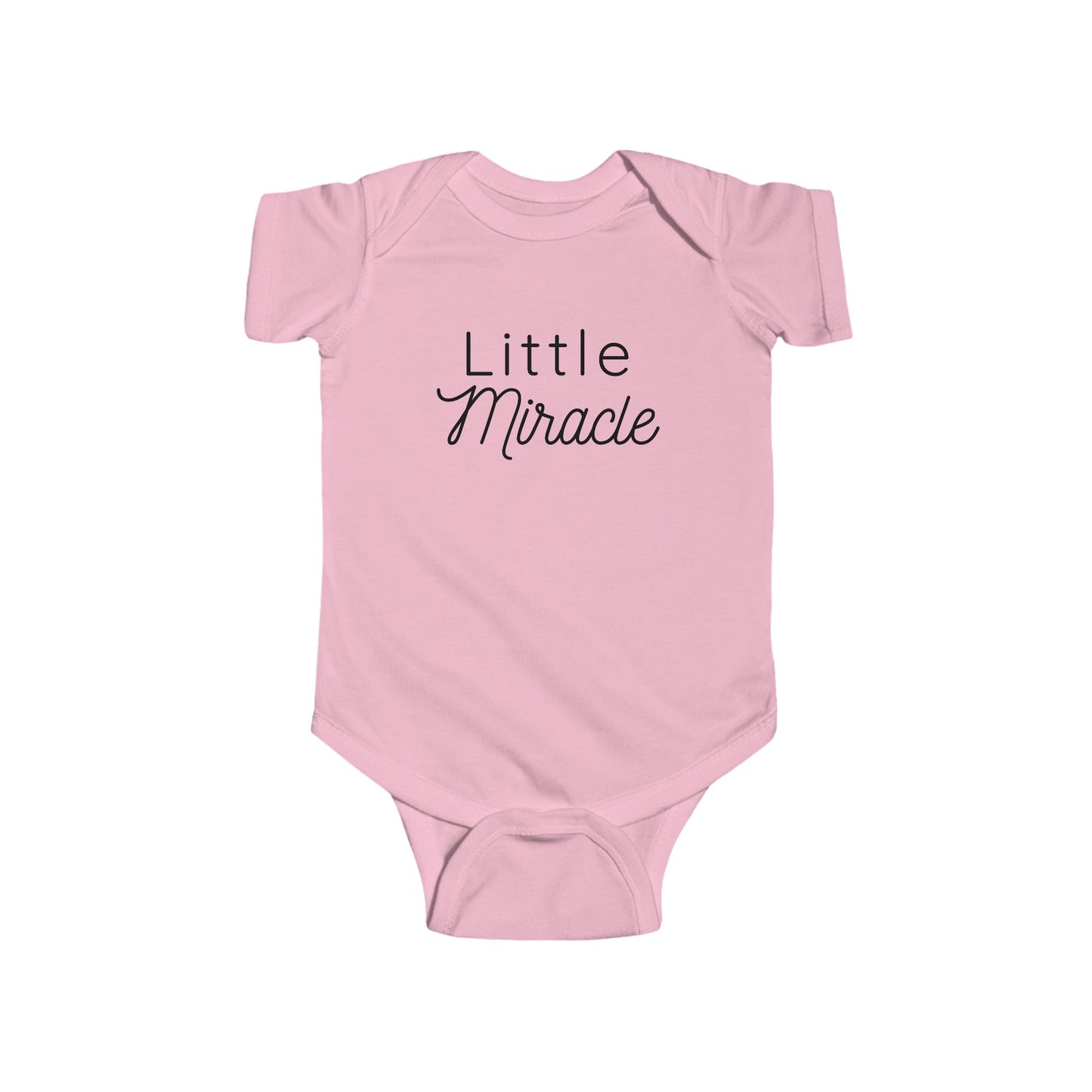 Little Miracle Announcement Onesie pink