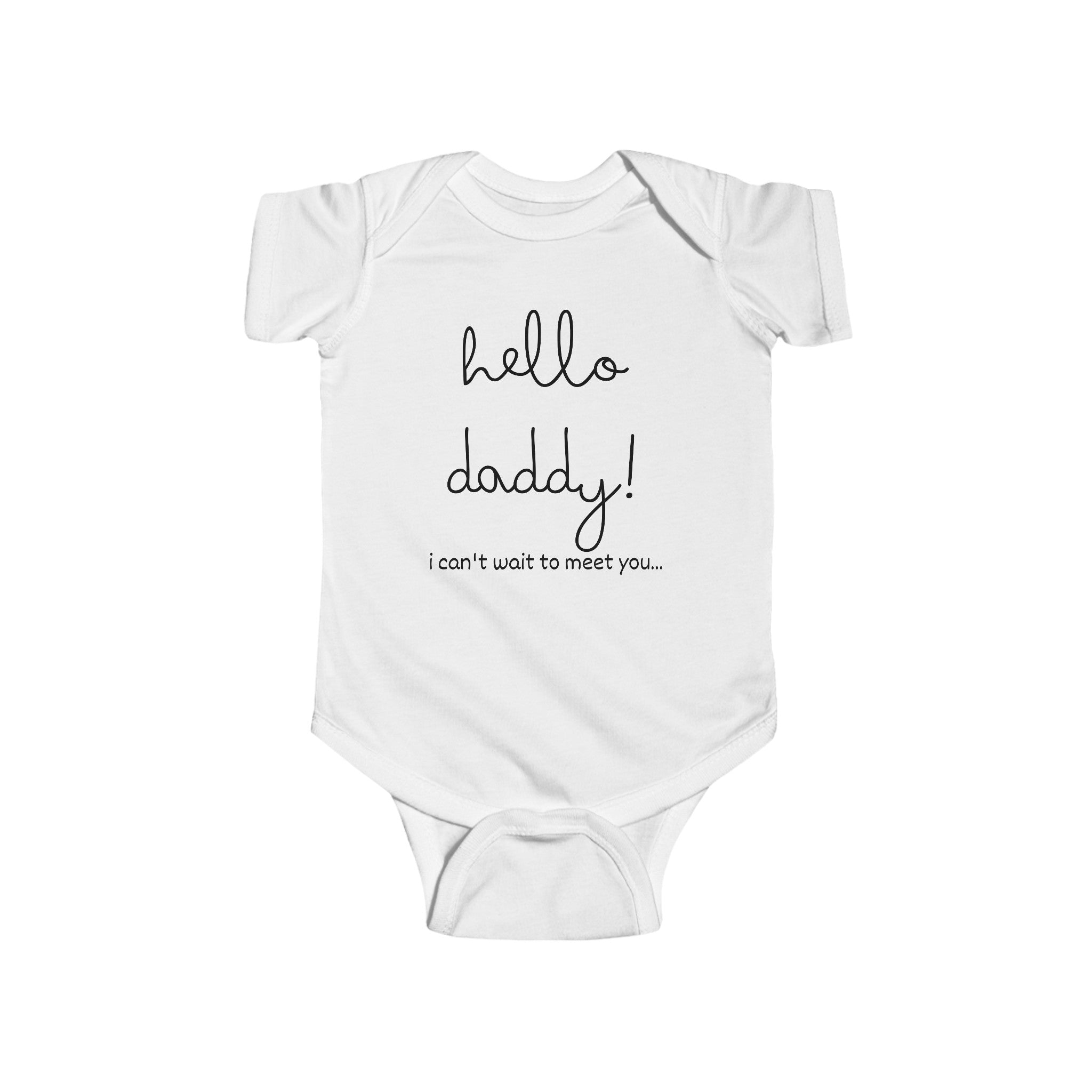 Hello Daddy Announcement Onesie