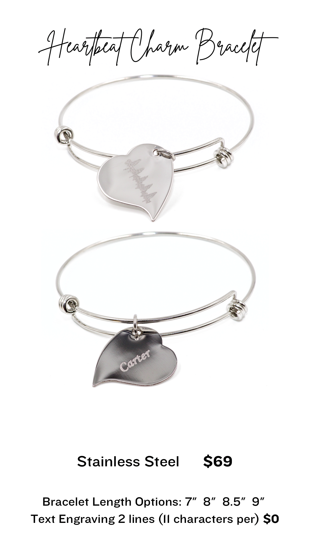 Heartbeat Charm Bracelet